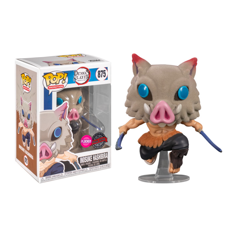 INOSUKE HASHIBIRA / DEMON SLAYER / FIGURINE FUNKO POP / EXCLUSIVE SPECIAL EDITION / FLOCKED