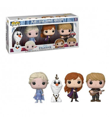 4 PACK OLAF,ELSA,ANNA,KRISTOFF / LA REINE DES NEIGES / FIGURINE FUNKO POP / EXCLUSIVE SPECIAL EDITION