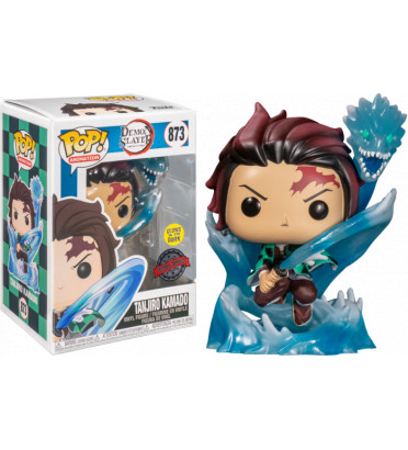 TANJIRO KAMADO WITH DRAGON TRANSLUCENT / DEMON SLAYER / FIGURINE FUNKO POP / EXCLUSIVE SPECIAL EDITION / GITD