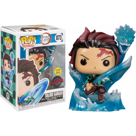 TANJIRO KAMADO WITH DRAGON TRANSLUCENT / DEMON SLAYER / FIGURINE FUNKO POP / EXCLUSIVE SPECIAL EDITION / GITD