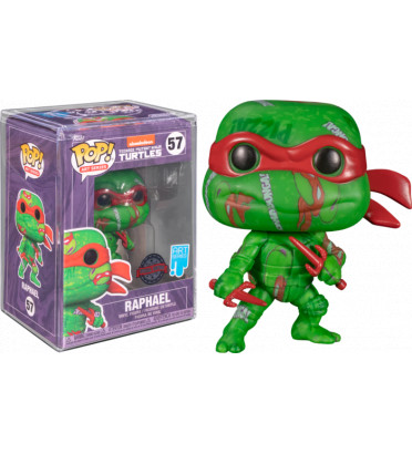 RAPHEL ARTIST WITH POP PROTECTOR / LES TORTUES NINJA / FIGURINE FUNKO POP / EXCLUSIVE SPECIAL EDITION