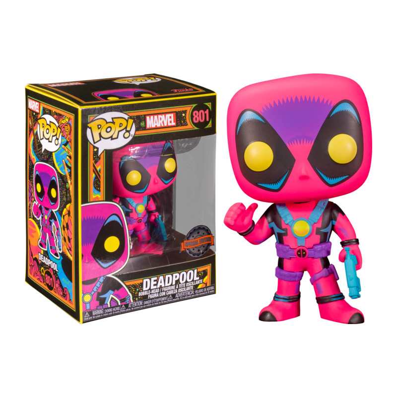 DEADPOOL / BLACK LIGHT / FIGURINE FUNKO POP / EXCLUSIVE SPECIAL EDITION