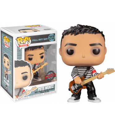 PETE WENTZ IN BLACK AND WHITE / FALL OUT BOY / FIGURINE FUNKO POP / EXCLUSIVE SPECIAL EDITION