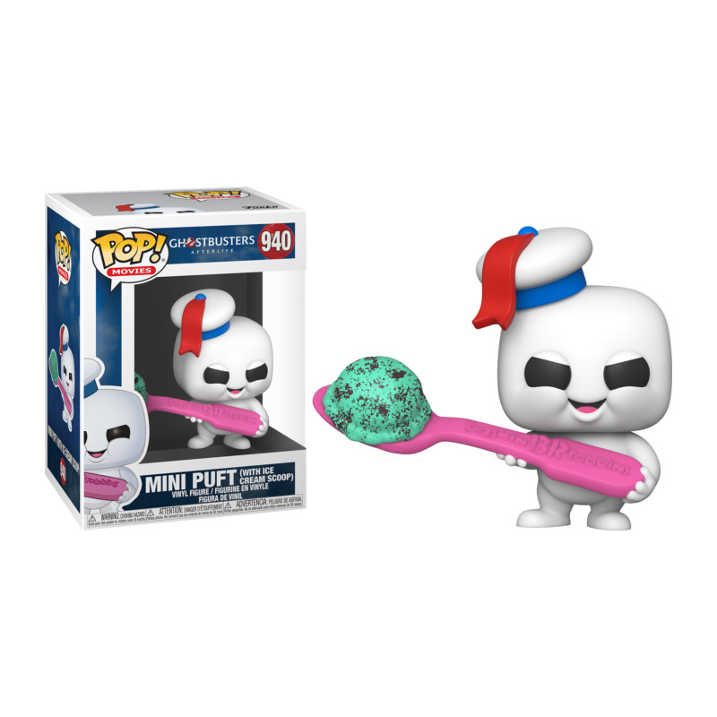 MINI PUFT WITH ICE CREAM SCOOP / GHOSTBUSTERS AFTERLIFE / FIGURINE FUNKO POP / EXCLUSIVE SPECIAL EDITION