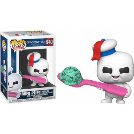 MINI PUFT WITH ICE CREAM SCOOP / GHOSTBUSTERS AFTERLIFE / FIGURINE FUNKO POP / EXCLUSIVE SPECIAL EDITION