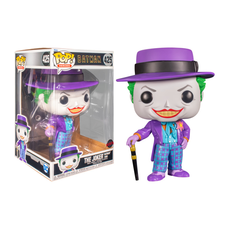 THE JOKER WITH HAT SUPER OVERSIZED / BATMAN / FIGURINE FUNKO POP / EXCLUSIVE SPECIAL EDITION