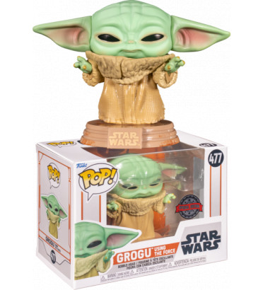 GROGU USING THE FORCE / STAR WARS THE MANDALORIAN / FIGURINE FUNKO POP / EXCLUSIVE SPECIAL EDITION