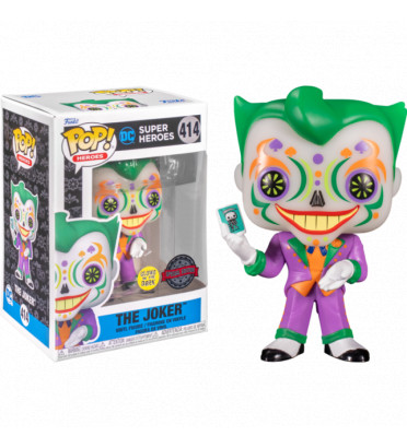 THE JOKER DIA DE LOS MUERTOS / SUPER HEROES / FIGURINE FUNKO POP / EXCLUSIVE SPECIAL EDITION / GITD