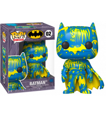 BATMAN ARTIST SERIES BLUE AND YELLOW WITH PROTECTOR CASE / BATMAN / FIGURINE FUNKO POP