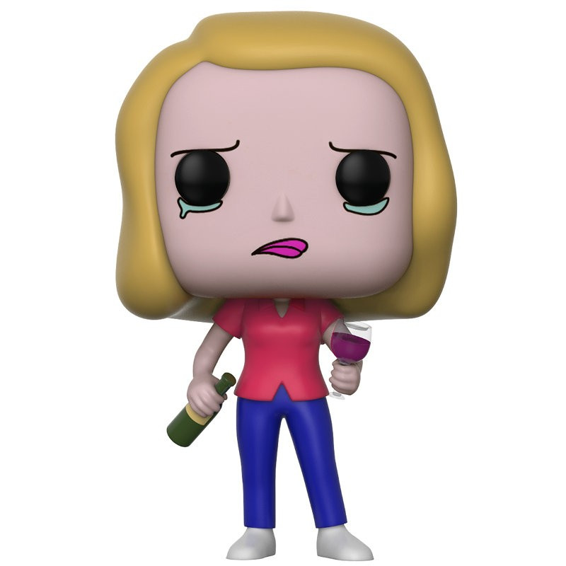 BETH AVEC UN VERRE DE VIN / RICK ET MORTY / FIGURINE FUNKO POP