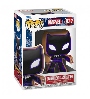 GINGERBREAD BLACK PANTHER / HOLIDAY MARVEL / FIGURINE FUNKO POP