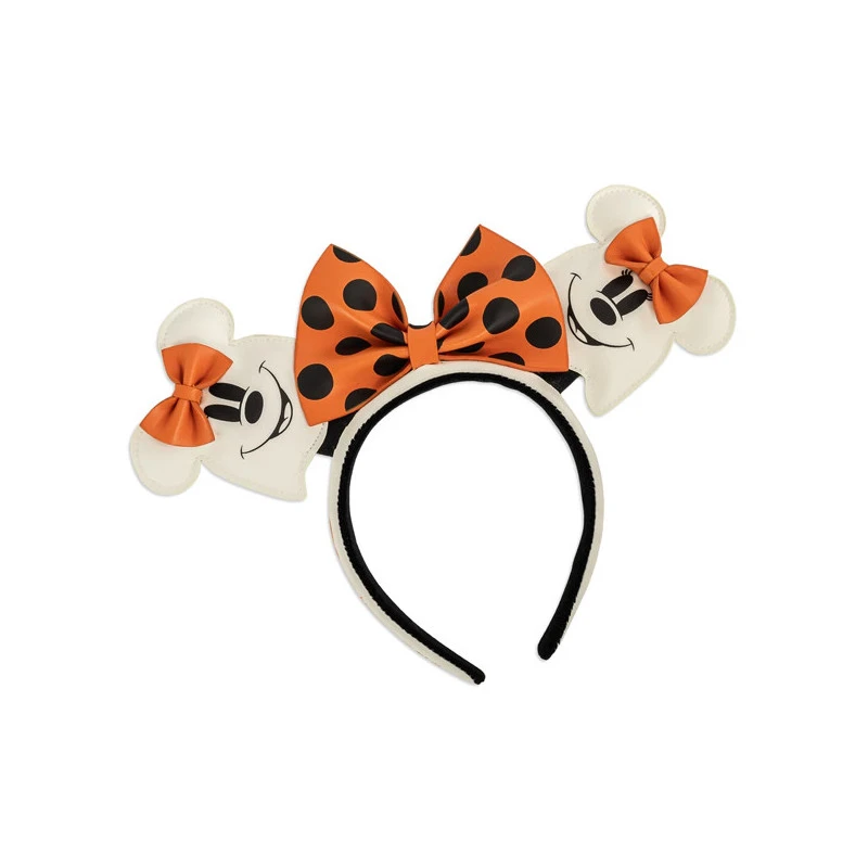 SERRE TETE GHOST MINNIE GLOW IN THE DARK COSPLAY / MICKEY MOUSE / LOUNGEFLY SERRE TETE GHOST MINNIE GLOW IN THE DARK COSPLAY / MICKEY MOUSE / LOUNGEFLY
