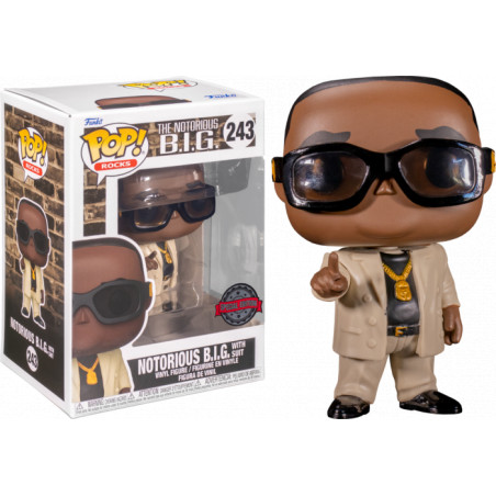 NOTORIOUS BIG WITH SUIT / NOTORIOUS BIG / FIGURINE FUNKO POP / EXCLUSIVE SPECIAL EDITION