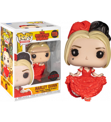 HARLEY QUINN RED DRESS / THE SUICIDE SQUAD / FIGURINE FUNKO POP / EXCLUSIVE SPECIAL EDITION