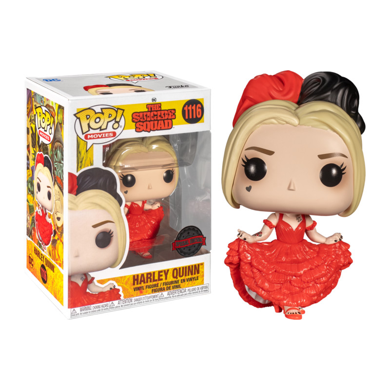 HARLEY QUINN RED DRESS / THE SUICIDE SQUAD / FIGURINE FUNKO POP / EXCLUSIVE SPECIAL EDITION