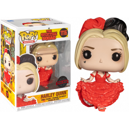 HARLEY QUINN RED DRESS / THE SUICIDE SQUAD / FIGURINE FUNKO POP / EXCLUSIVE SPECIAL EDITION