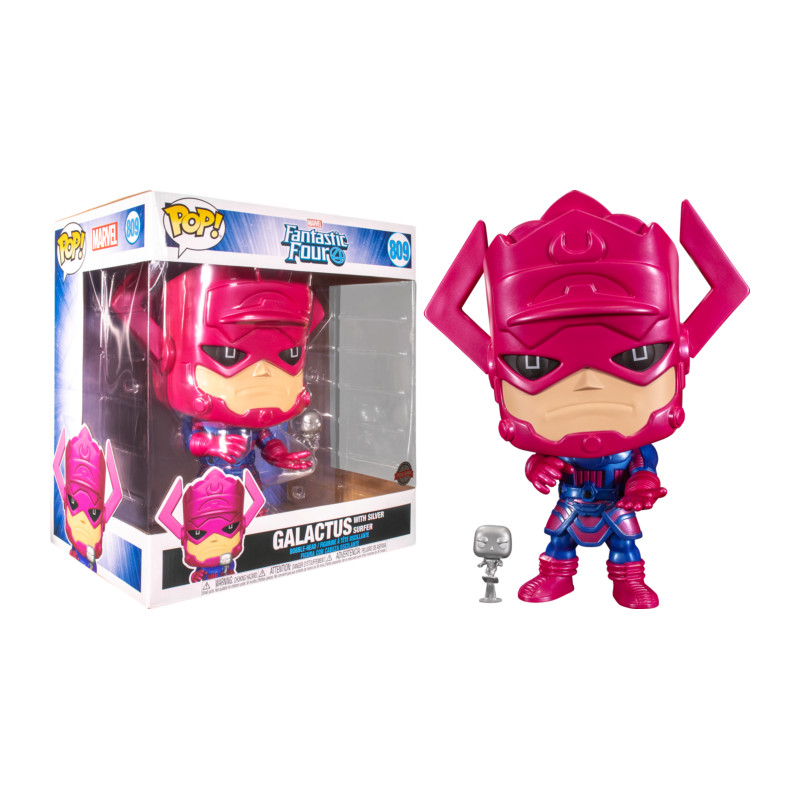 GALACTUS WITH SILVER SURFER SUPER OVERSIZED / LES 4 FANTASTIQUES / FIGURINE FUNKO POP / EXCLUSIVE SPECIAL EDITION