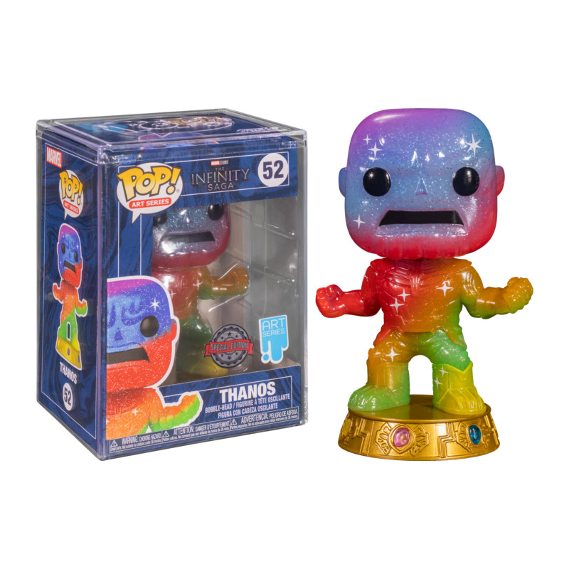 THANOS RAINBOW ARTIST SERIES WITH POP PROTECTOR / INFINITY SAGA / FIGURINE FUNKO POP / EXCLUSIVE SPECIAL EDITION