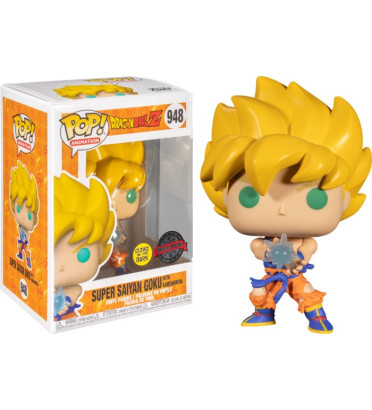 SUPER SAIYAN GOKU WITH KAMEHAMEHA / DRAGON BALL Z / FIGURINE FUNKO POP / EXCLUSIVE SPECIAL EDITION / GITD