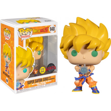 SUPER SAIYAN GOKU WITH KAMEHAMEHA / DRAGON BALL Z / FIGURINE FUNKO POP / EXCLUSIVE SPECIAL EDITION / GITD