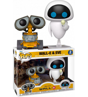 2 PACK WALL-E AND EVE LIGHTBULB / WALL-E / FIGURINE FUNKO POP / EXCLUSIVE SPECIAL EDITION