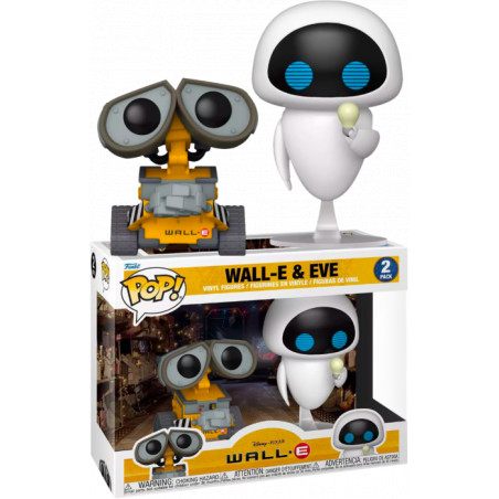 2 PACK WALL-E AND EVE LIGHTBULB / WALL-E / FIGURINE FUNKO POP / EXCLUSIVE SPECIAL EDITION