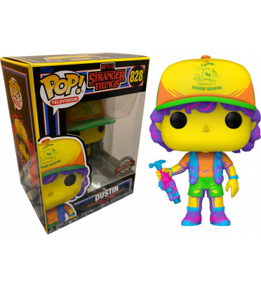 DUSTIN BLACKLIGHT / STRANGER THINGS / FIGURINE FUNKO POP / EXCLUSIVE SPECIAL EDITION