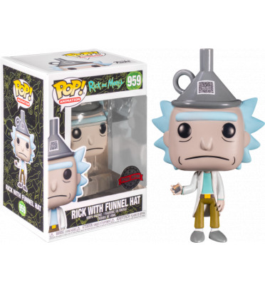 RICK WITH FUNNEL HAT / RICK ET MORTY / FIGURINE FUNKO POP / EXCLUSIVE SPECIAL EDITION
