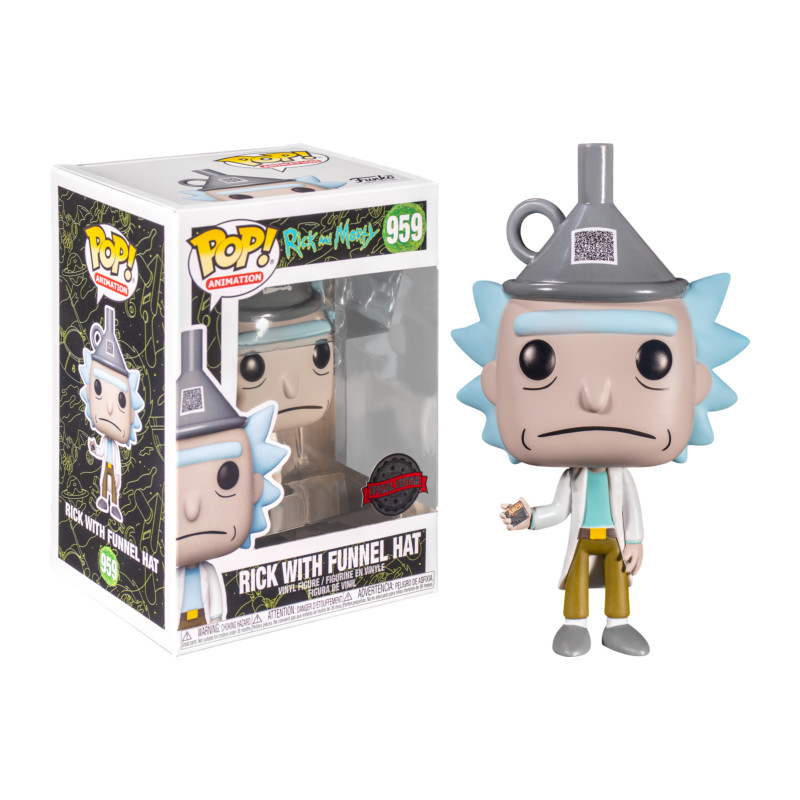RICK WITH FUNNEL HAT / RICK ET MORTY / FIGURINE FUNKO POP / EXCLUSIVE SPECIAL EDITION