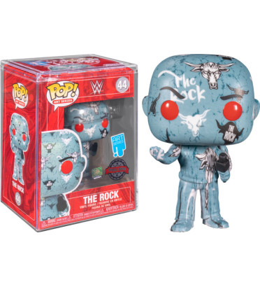 THE ROCK WITH POP PROTECTOR / WWE / FIGURINE FUNKO POP / EXCLUSIVE SPECIAL EDITION THE ROCK WITH POP PROTECTOR / WWE / FIGURINE FUNKO POP / EXCLUSIVE SPECIAL EDITION