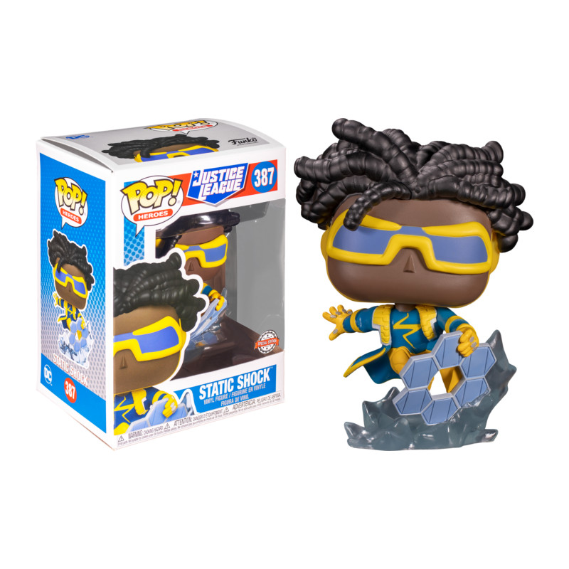 STATIC SHOCK / JUSTICE LEAGUE / FIGURINE FUNKO POP / EXCLUSIVE SPECIAL EDITION