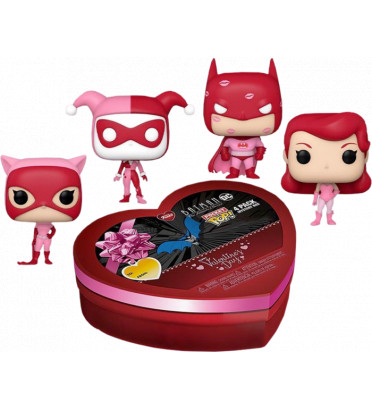 4 PACK MYSTERY BOX DC VALENTINE OCTOBRE ROSE / DC COMICS / FUNKO POCKET POP