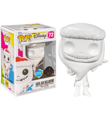SANTA JACK SKELLINGTON WHITE DIY / LETRANGE NOEL DE MR JACK / FIGURINE FUNKO POP / EXCLUSIVE SPECIAL EDITION SANTA JACK SKELLINGTON WHITE DIY / LETRANGE NOEL DE MR JACK / FIGURINE FUNKO POP / EXCLUSIVE SPECIAL EDITION