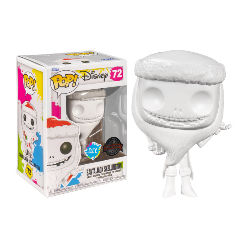 SANTA JACK SKELLINGTON WHITE DIY / LETRANGE NOEL DE MR JACK / FIGURINE FUNKO POP / EXCLUSIVE SPECIAL EDITION