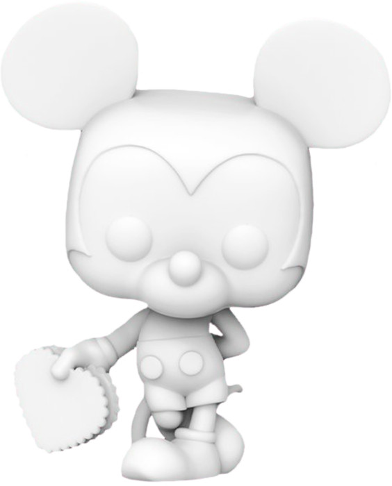 pop bisounours - 3 Figurine Valentine Mickey Mouse White Diy / Mickey Mouse / Funko Pop Disney / Exclusive Special Edition