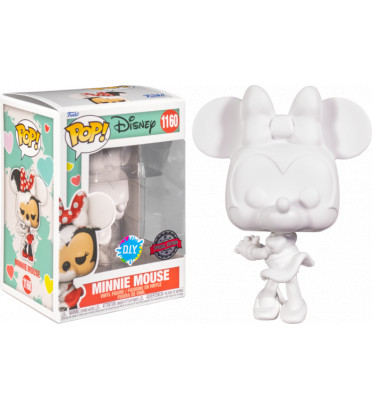 VALENTINE MINNIE MOUSE WHITE DIY / MICKEY MOUSE / FIGURINE FUNKO POP / EXCLUSIVE SPECIAL EDITION