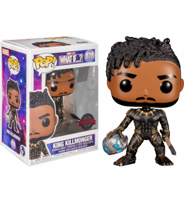 KING KILLMONGER / MARVEL WHAT IF / FIGURINE FUNKO POP / EXCLUSIVE SPECIAL EDITION