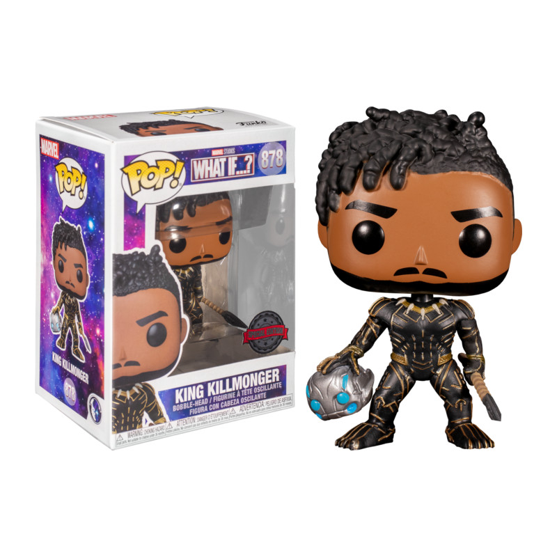 KING KILLMONGER / MARVEL WHAT IF / FIGURINE FUNKO POP / EXCLUSIVE SPECIAL EDITION