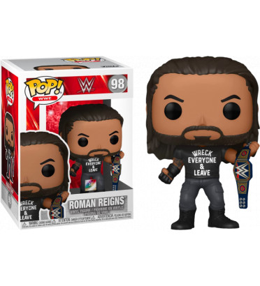 ROMAN REIGNS WITH WRECK EVERYONE / WWE / FIGURINE FUNKO POP / EXCLUSIVE SPECIAL EDITION