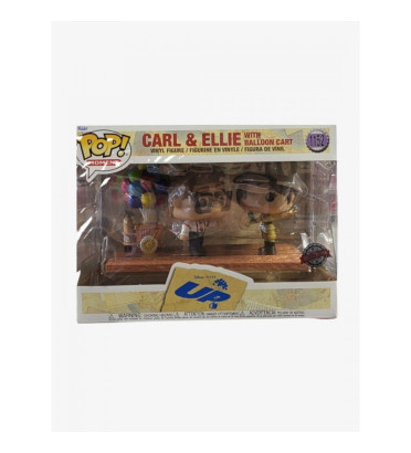 CARL ET ELLIE WITH BALLOON CART / LA-HAUT / FIGURINE FUNKO POP / EXCLUSIVE SPECIAL EDITION