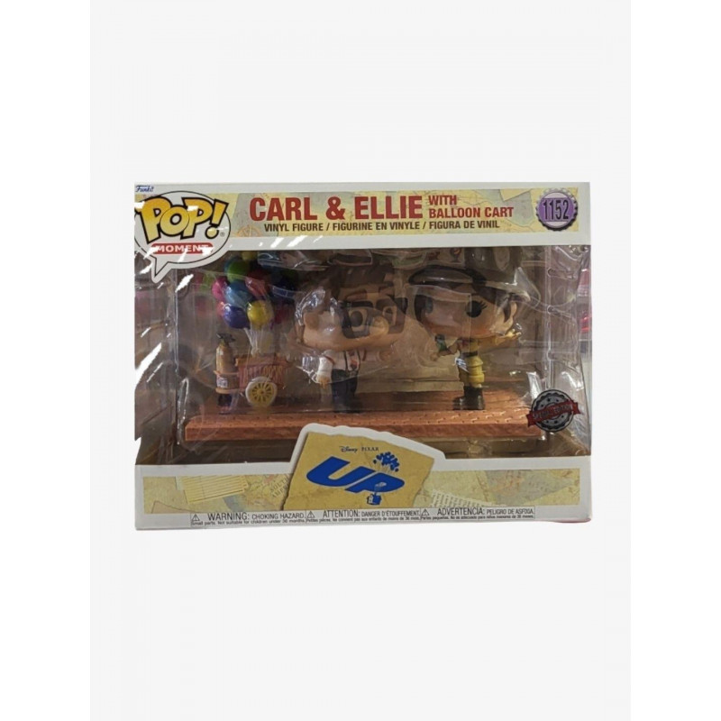 CARL ET ELLIE WITH BALLOON CART / LA-HAUT / FIGURINE FUNKO POP / EXCLUSIVE SPECIAL EDITION