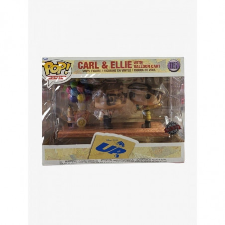 CARL ET ELLIE WITH BALLOON CART / LA-HAUT / FIGURINE FUNKO POP / EXCLUSIVE SPECIAL EDITION