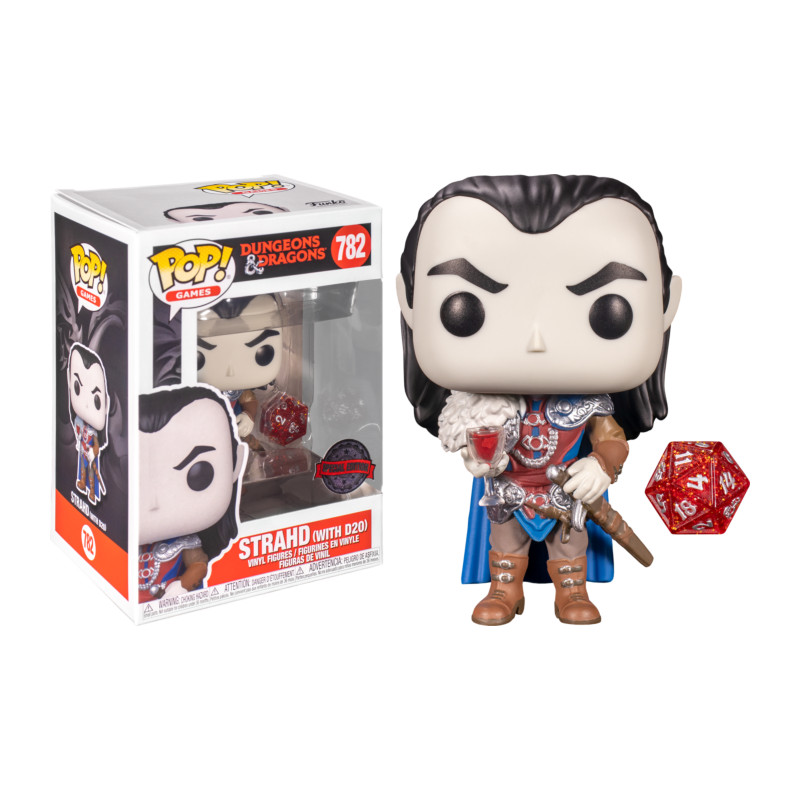 STRAHD WITH D20 / DUNGEONS AND DRAGONS / FIGURINE FUNKO POP / EXCLUSIVE SPECIAL EDITION