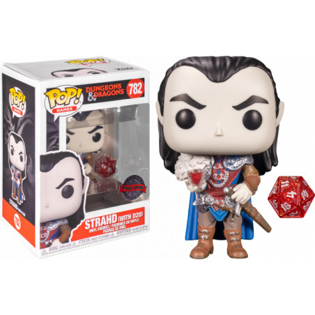 STRAHD WITH D20 / DUNGEONS AND DRAGONS / FIGURINE FUNKO POP / EXCLUSIVE SPECIAL EDITION