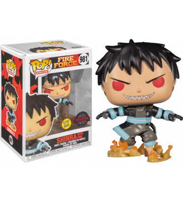 SHINRA WITH FIRE / FIRE FORCE / FIGURINE FUNKO POP / EXCLUSIVE SPECIAL EDITION / GITD