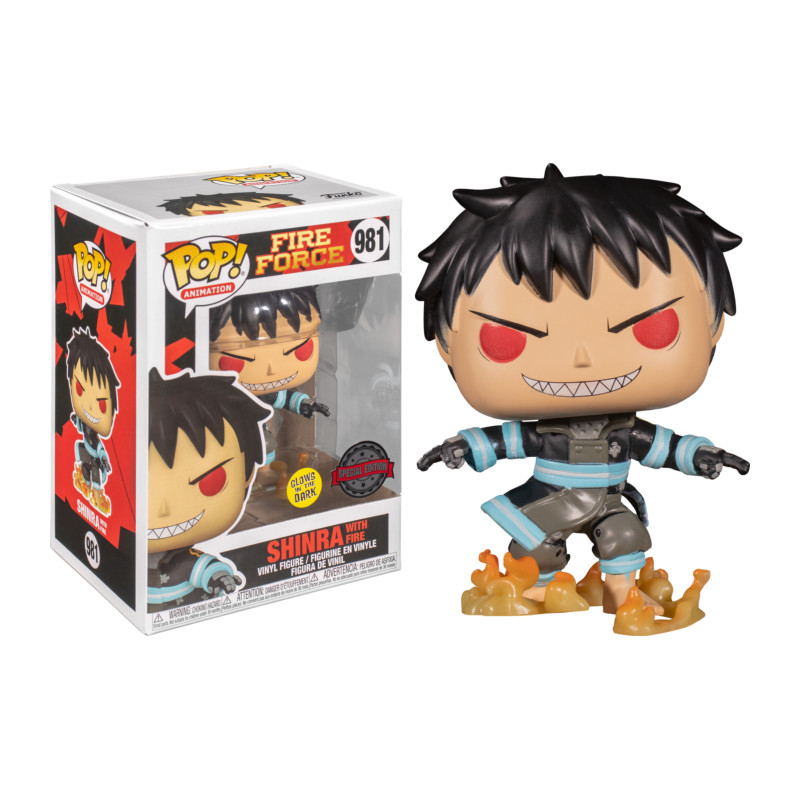 SHINRA WITH FIRE / FIRE FORCE / FIGURINE FUNKO POP / EXCLUSIVE SPECIAL EDITION / GITD