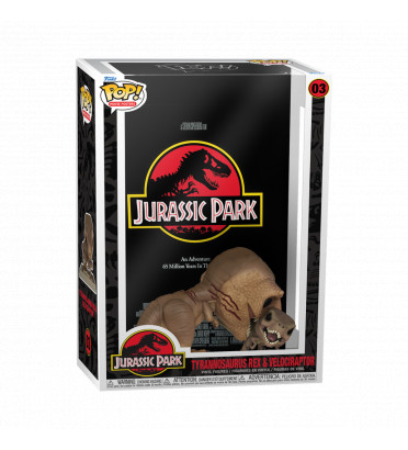 TYRANNOSAURUS REX ET VELOCIRAPTOR / JURASSIC PARK / FIGURINE FUNKO POP