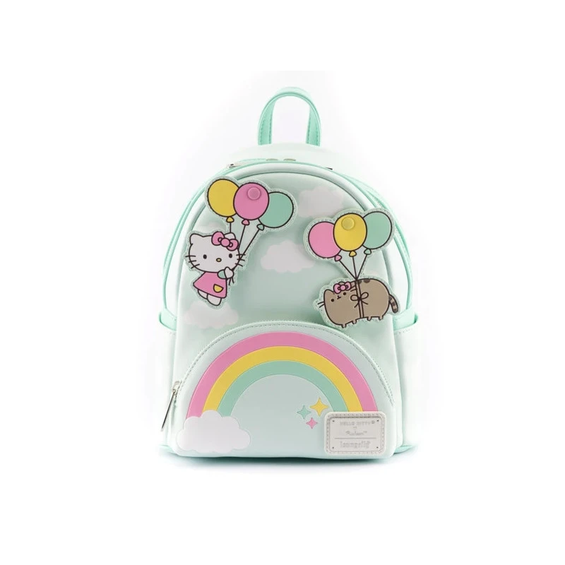 MINI SAC A DOS HELLO KITTY AND PUSHEEN BALLOONS AND RAINBOW / HELLO KITTY / LOUNGEFLY
