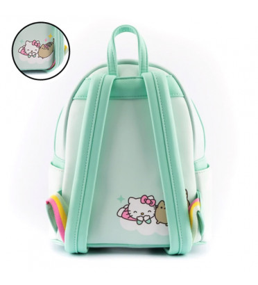 MINI SAC A DOS HELLO KITTY AND PUSHEEN BALLOONS AND RAINBOW / HELLO KITTY / LOUNGEFLY