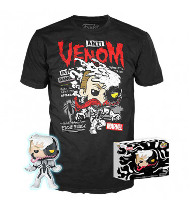 T-SHIRT S AVEC POP ANTI VENOM / VENOM / FIGURINE FUNKO POP